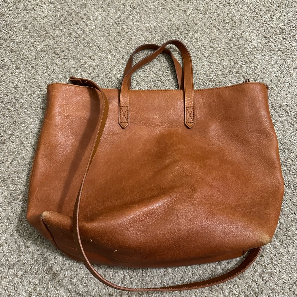 Madewell Tan Leather Tote